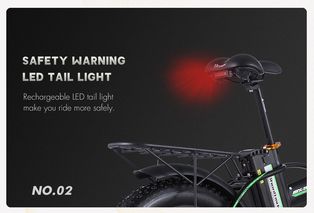 Shengmilo MX20 500W 48V 15Ah 20'' E-bike 40km/h Max Speed 40-50km Mileage Range 150kg Max Load Electric Bike - Black