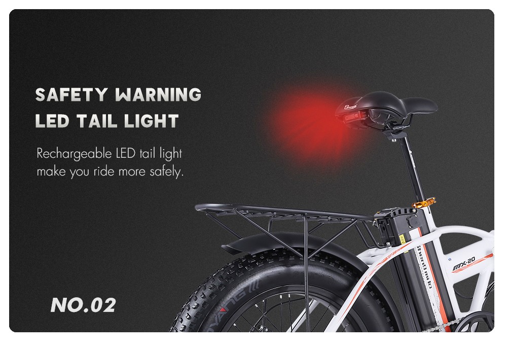 Shengmilo MX20 500W 48V 15Ah 20'' E-bike 40km/h Max Speed 40-50km Mileage Range 150kg Max Load Electric Bike - Black