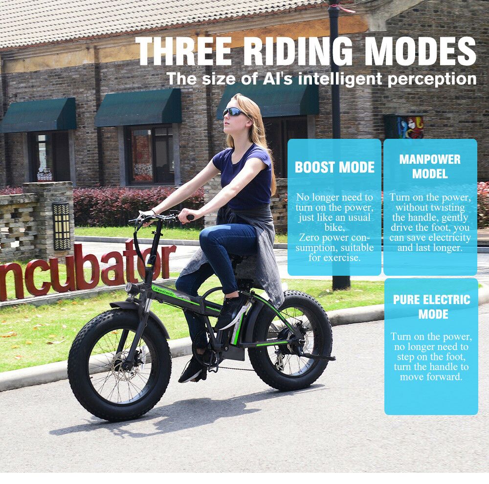 Shengmilo MX20 500W 48V 15Ah 20'' E-bike 40km/h Max Speed 40-50km Mileage Range 150kg Max Load Electric Bike - Black