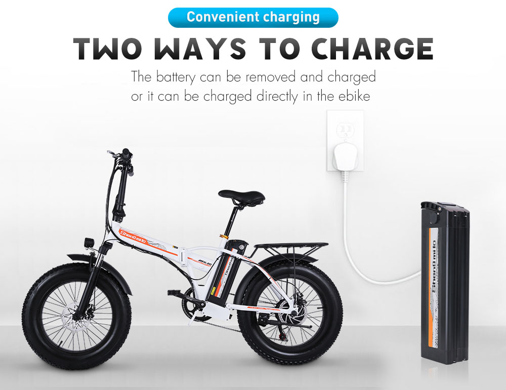 Shengmilo MX20 500W 48V 15Ah 20'' E-bike 40km/h Max Speed 40-50km Mileage Range 150kg Max Load Electric Bike - Black