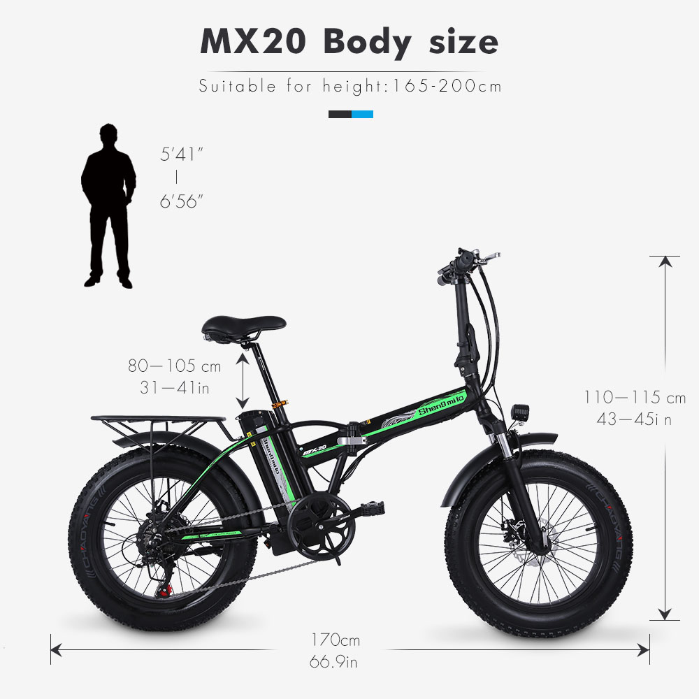 Shengmilo MX20 500W 48V 15Ah 20'' E-bike 40km/h Max Speed 40-50km Mileage Range 150kg Max Load Electric Bike - White