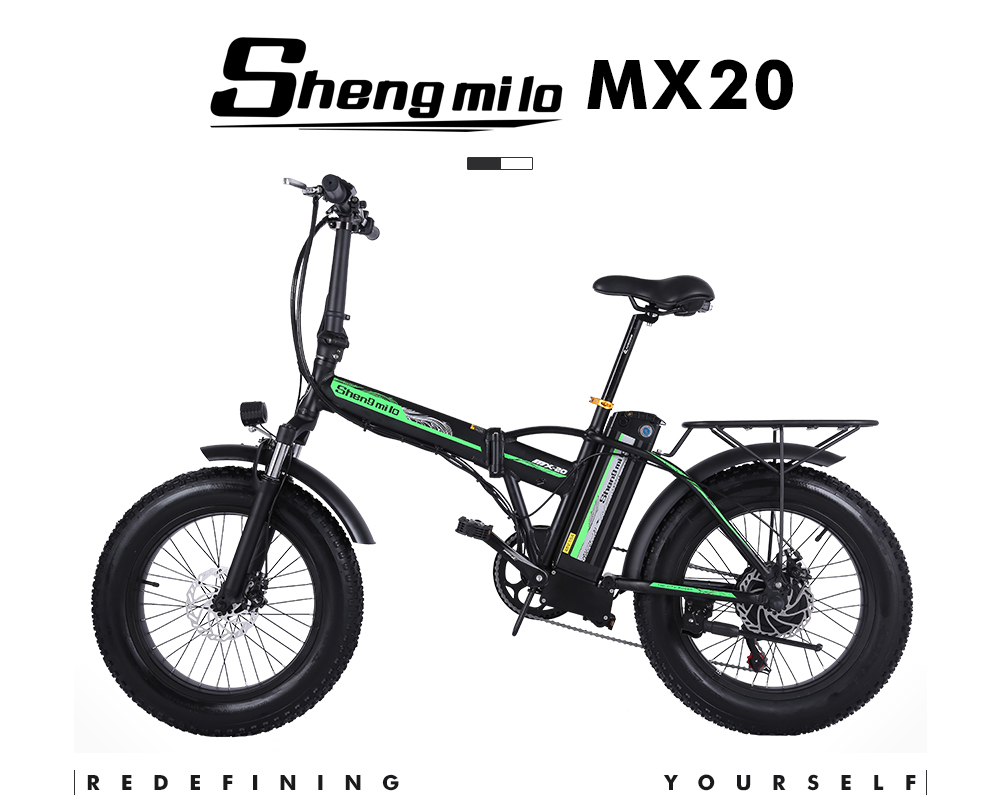 Shengmilo MX20 500W 48V 15Ah 20'' E-bike 25km/h Max Speed 40-50km Mileage Range 150kg Max Load Electric Bike - White