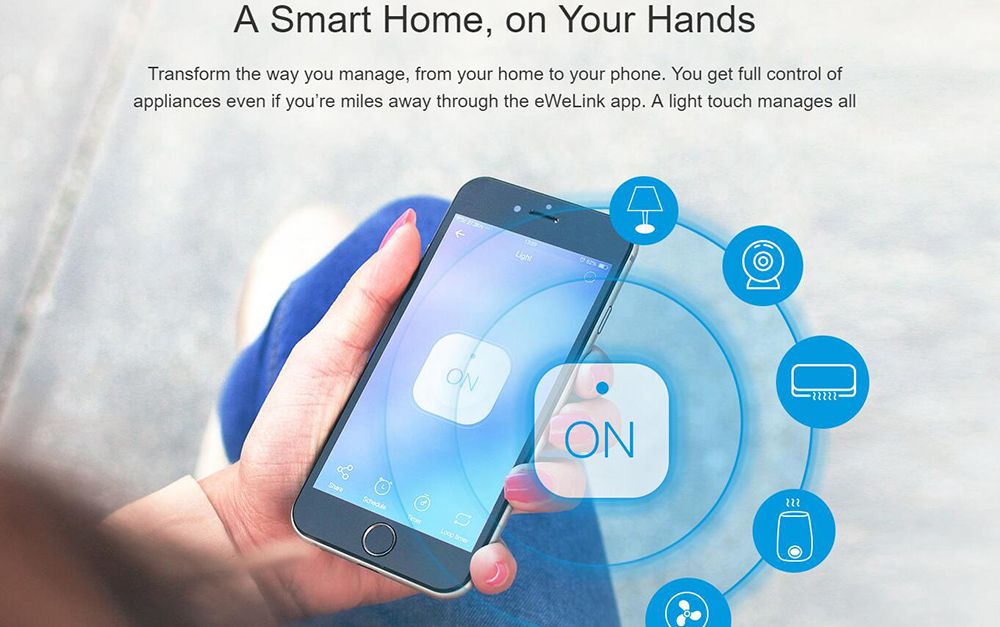 Sonoff Basic R2 Smart Home Wifi Switch Wireless Remote Control Light Timer Switch DIY Modules via Ewelink APP Work with