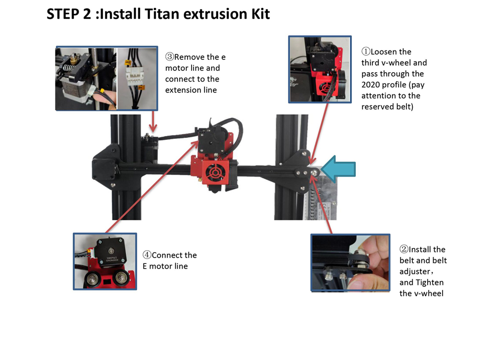Creativity 12V 3D Printer Extruder Direct Drive Hotend Kit 1.75mm Direct Drive Fan Extruder For CR-10/CR-10S 13 Creativity 12V 3D Printer Extruder Direct Drive Hotend Kit 1.75mm Direct Drive Fan Extruder for CR-10/CR-10S