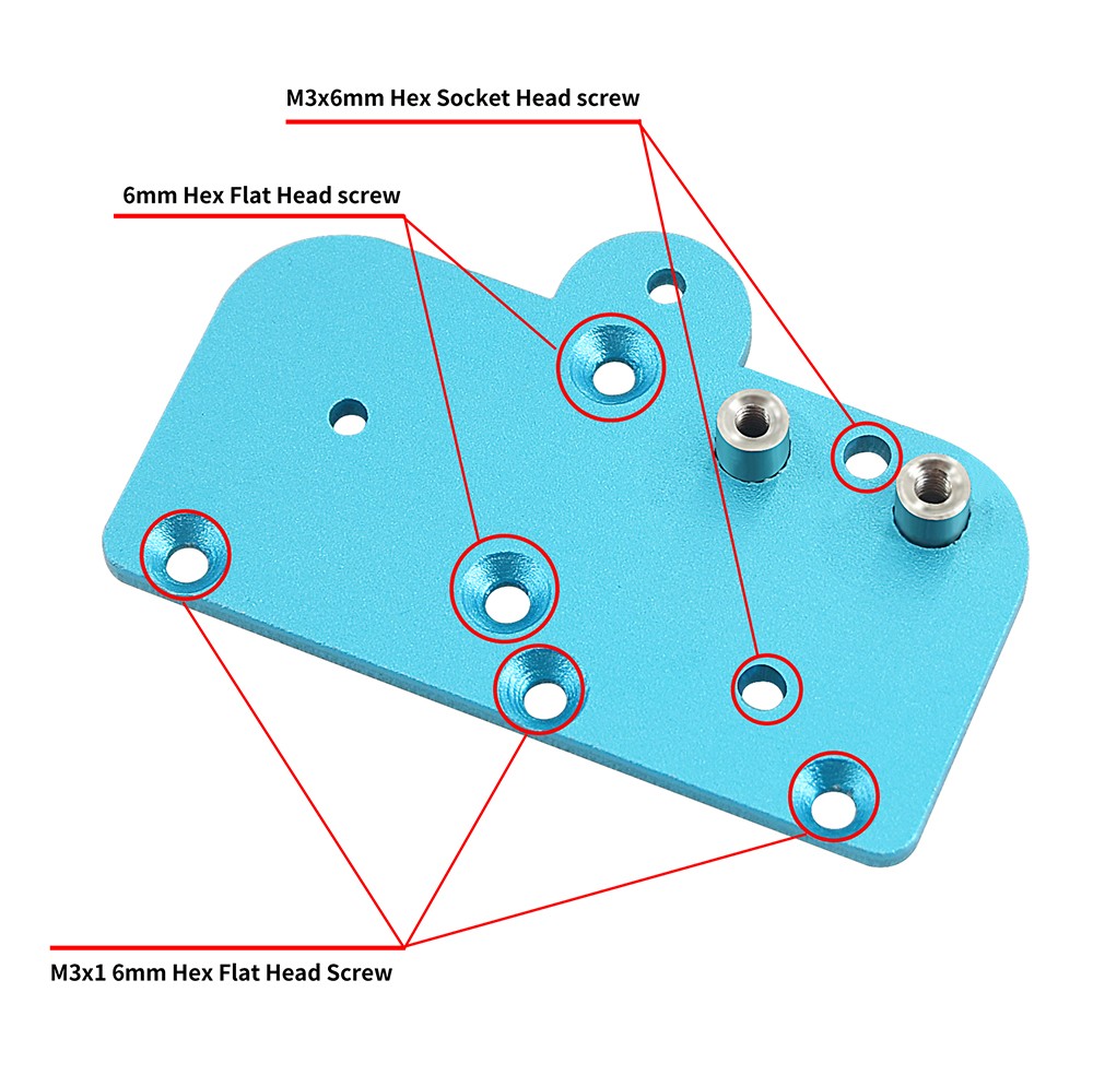 TWO TREES 3D Printer Parts Metal DIY Set BLV Upgrade Kit High Accuracy Belts Screws Aluminum Plate Linear Guide Slider 14 TWO TREES 3D Printer Parts Metal DIY Set BLV Upgrade Kit High Accuracy Belts Screws Aluminum Plate Linear Guide Slider