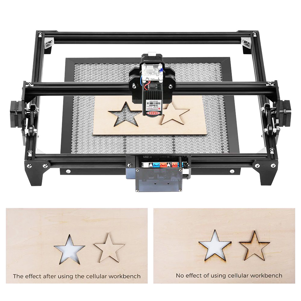 TWO TREES Laser Equipment Parts Honeycomb Working Table For CO2Cutting Machine/Laser Engraver TT- 5.5 S 300x200x22mm