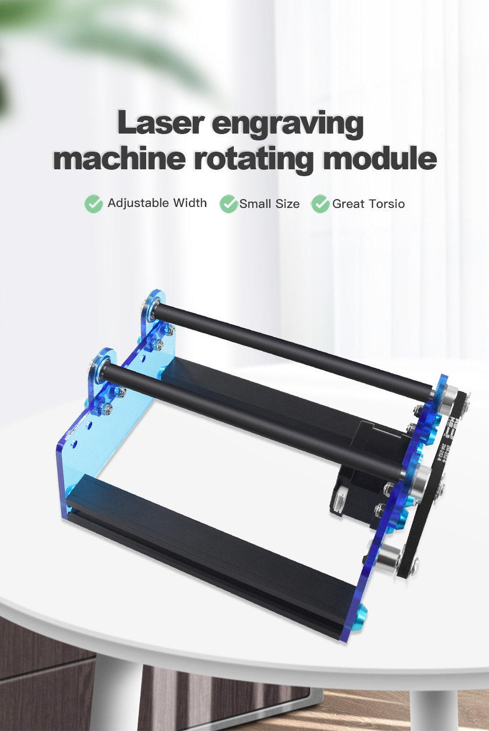 Module de gravure à rouleaux rotatifs à deux arbres pour la gravure de tasses de canettes à objets cylindriques
