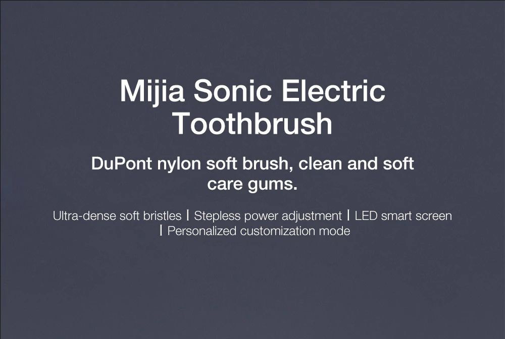 Xiaomi Mijia T700 Sonic Electric Toothbrush LED Smart Screen IPX7 Waterproof Smart APP Interconnection Toothbrush