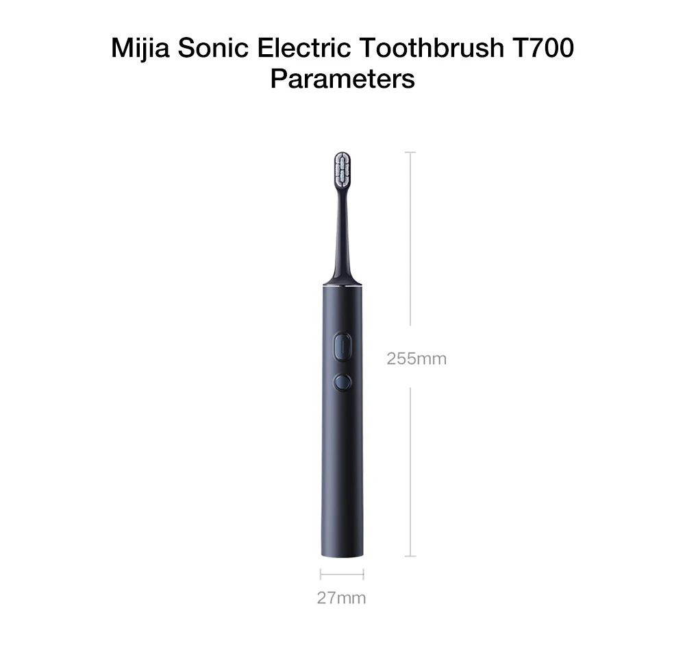 Xiaomi Mijia T700 Sonic Electric Toothbrush LED Smart Screen IPX7 Waterproof Smart APP Interconnection Toothbrush