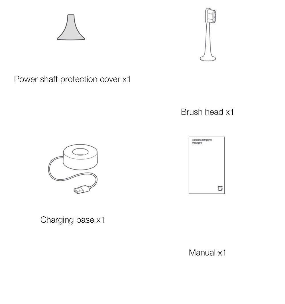 Xiaomi Mijia T700 Sonic Electric Toothbrush LED Smart Screen IPX7 Waterproof Smart APP Interconnection Toothbrush