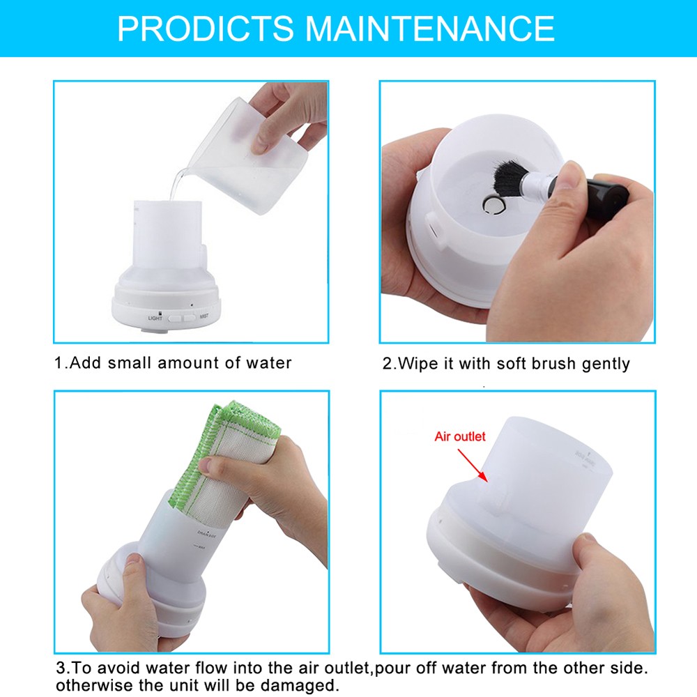 ZOKOP 2249YK 110V 450ML Color Cycling Aroma Diffuser Cold Mist Humidifier with White Controller - US Plug