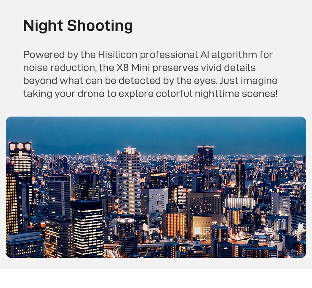 FIMI X8 Mini Pro 8KM GPS FPV RC Drone with 3-axis Mechanical Gimbal 4K Camera HDR 31mins Flight Time 245g Ultralight