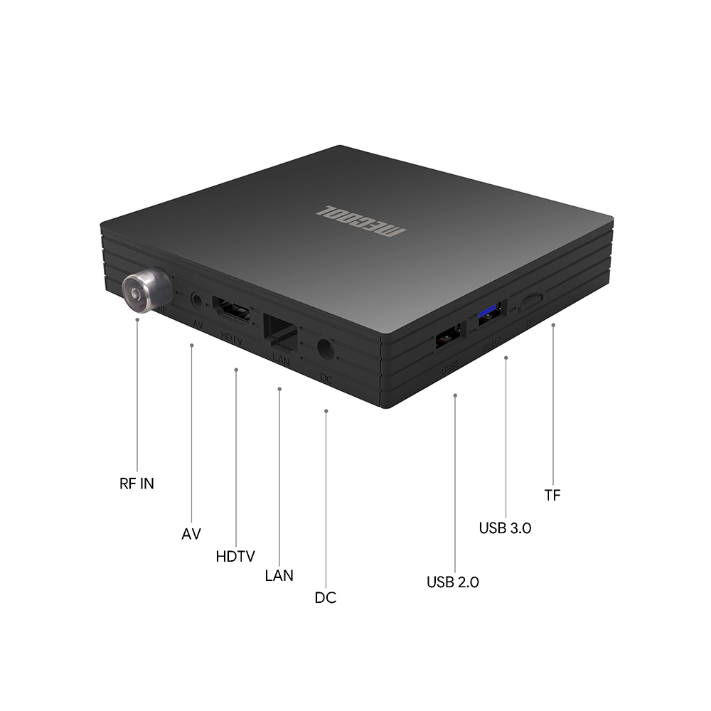 MECOOL KT1 DVB-T/T2 S905X4 Android TV 10.0 BOX 2G RAM 16G ROM 2.4G+5G WIFI Bluetooth