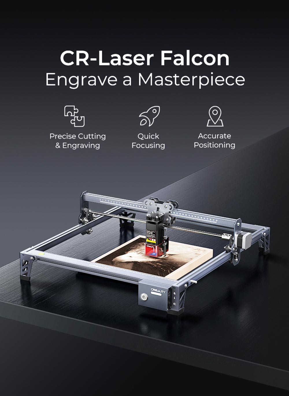 Creality CV-30 5W Portable Laser Engraving Machine Engraving Area 400x400mm