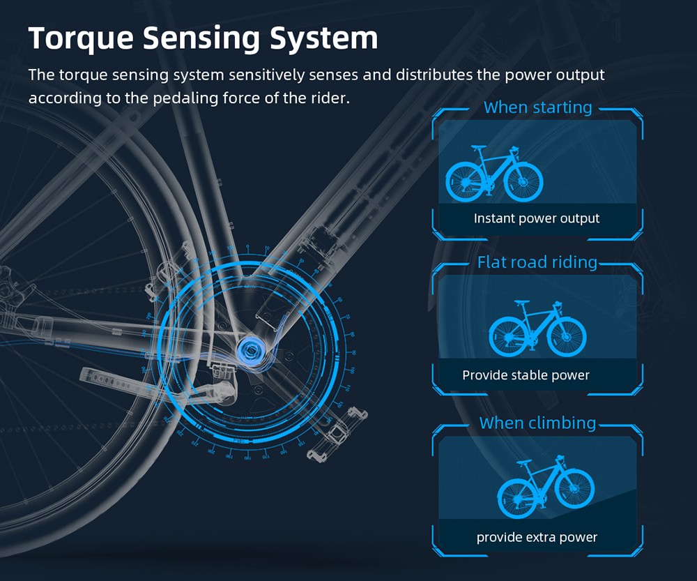HIMO C30R MAX Electric Bicycle 250W Motor Max Speed Torque sensor 25km/h 36V 10AH 75km Max Range - Silver