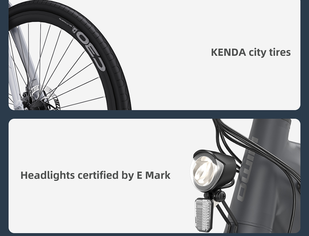 HIMO C30R MAX Electric Bicycle 250W Motor Max Speed Torque sensor 25km/h 36V 10AH 75km Max Range - Silver