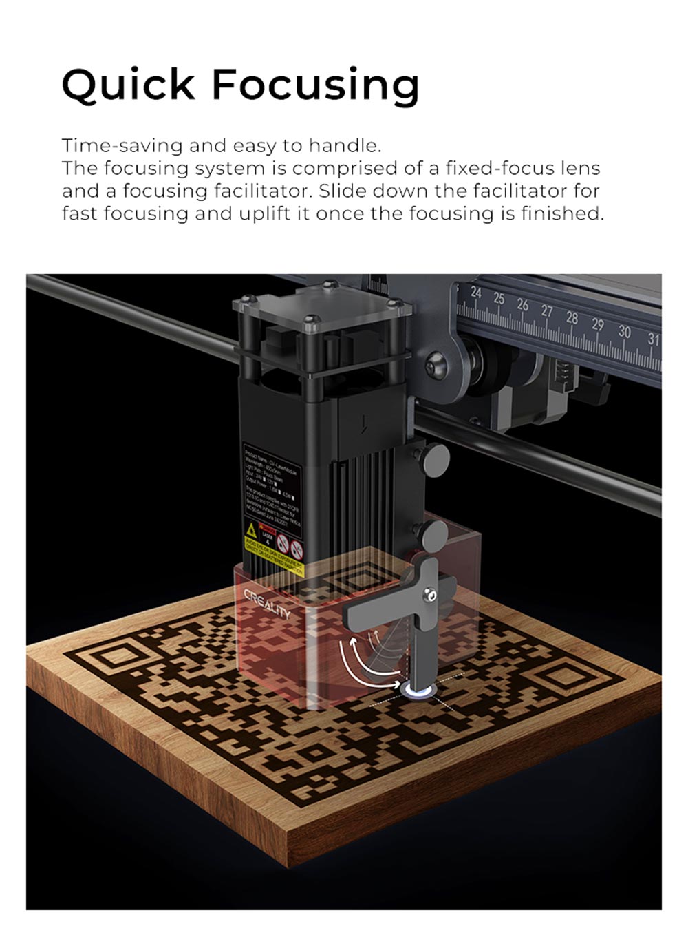 Creality CV-30 5W Portable Laser Engraving Machine Engraving Area 400x400mm