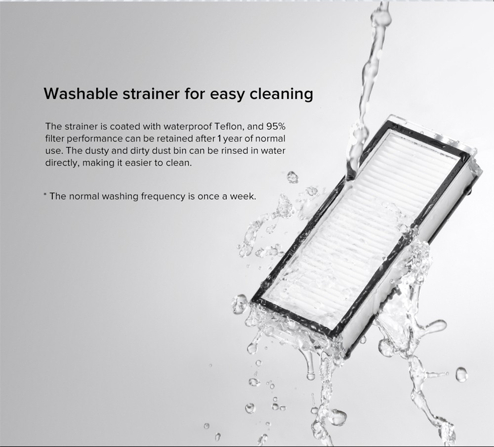 Original Roborock Q7 Max/ Q7 Max+ Accessories Set Black (1 x Main Brush + 2 x Side Brush + 2 x Mop Cloth + 2 x Filter)