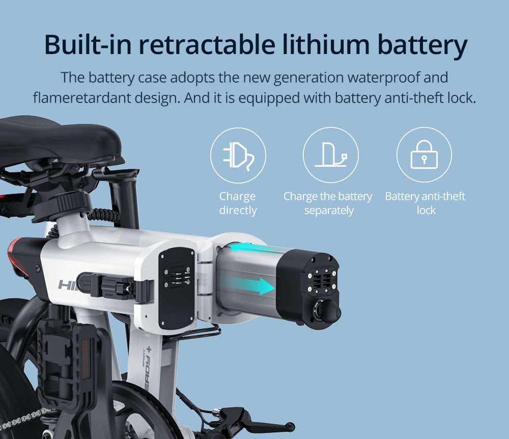 HIMO Z16 MAX Folding Electric Bicycle 16 Inch 250W Hall Brushless DC Motor Dual Disc Brake Up To 80km Range Max Speed 25km/h 10Ah Battery IPX7 Waterproof Smart Display - White 16 HIMO Z16 MAX Folding Electric Bicycle 16 Inch 250W Hall Brushless DC Motor Dual Disc Brake Up To 80km Range Max Speed 25km/h 10Ah Battery IPX7 Waterproof Smart Display - White