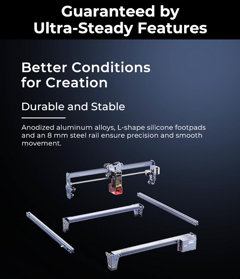 Creality CV-30 5W Portable Laser Engraving Machine Engraving Area 400x400mm