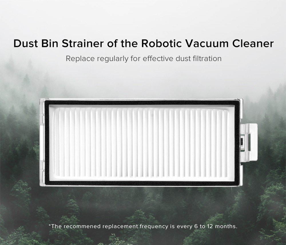 Original Roborock Q7 Max/ Q7 Max+ Accessories Set Black (1 x Main Brush + 2 x Side Brush + 2 x Mop Cloth + 2 x Filter)