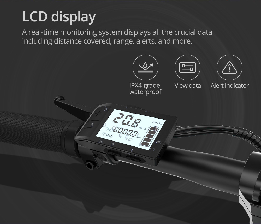 HIMO Z16 MAX Folding Electric Bicycle 16 Inch 250W Hall Brushless DC Motor Dual Disc Brake Up To 80km Range Max Speed 25km/h 10Ah Battery IPX7 Waterproof Smart Display - White 20 HIMO Z16 MAX Folding Electric Bicycle 16 Inch 250W Hall Brushless DC Motor Dual Disc Brake Up To 80km Range Max Speed 25km/h 10Ah Battery IPX7 Waterproof Smart Display - White