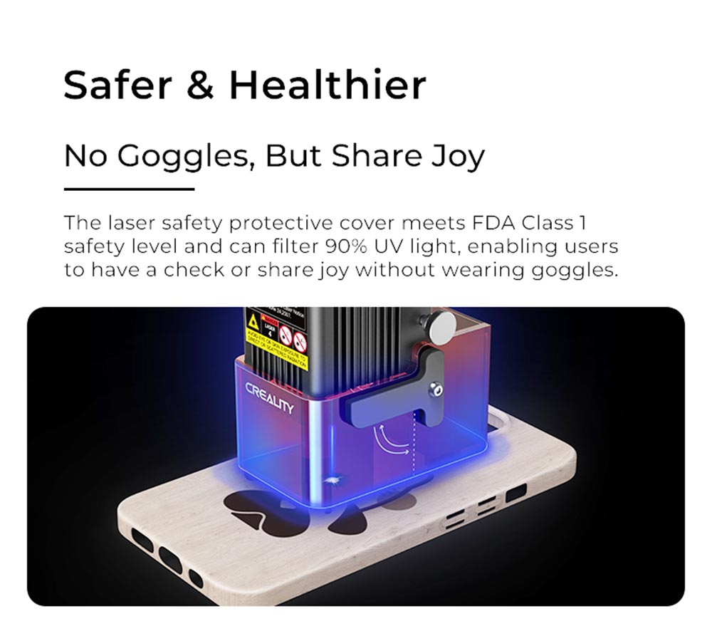 Creality CV-30 5W Portable Laser Engraving Machine Engraving Area 400x400mm