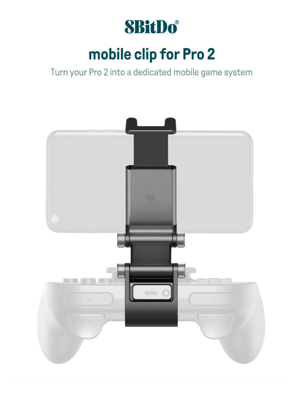8BitDo Mobile Phone holder Gaming Clip for Pro 2 Controllers