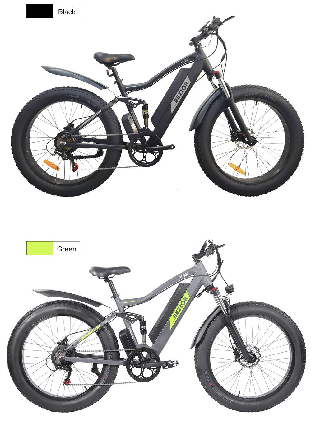 Bezior XF900 12.5Ah 48V 750W 26 Inch 45Km/h Electric Bike Max Load 120kg - Black 16 Bezior XF900 12.5Ah 48V 500W 26 Inch 45Km/h electric BIKE Max Load 120kg
