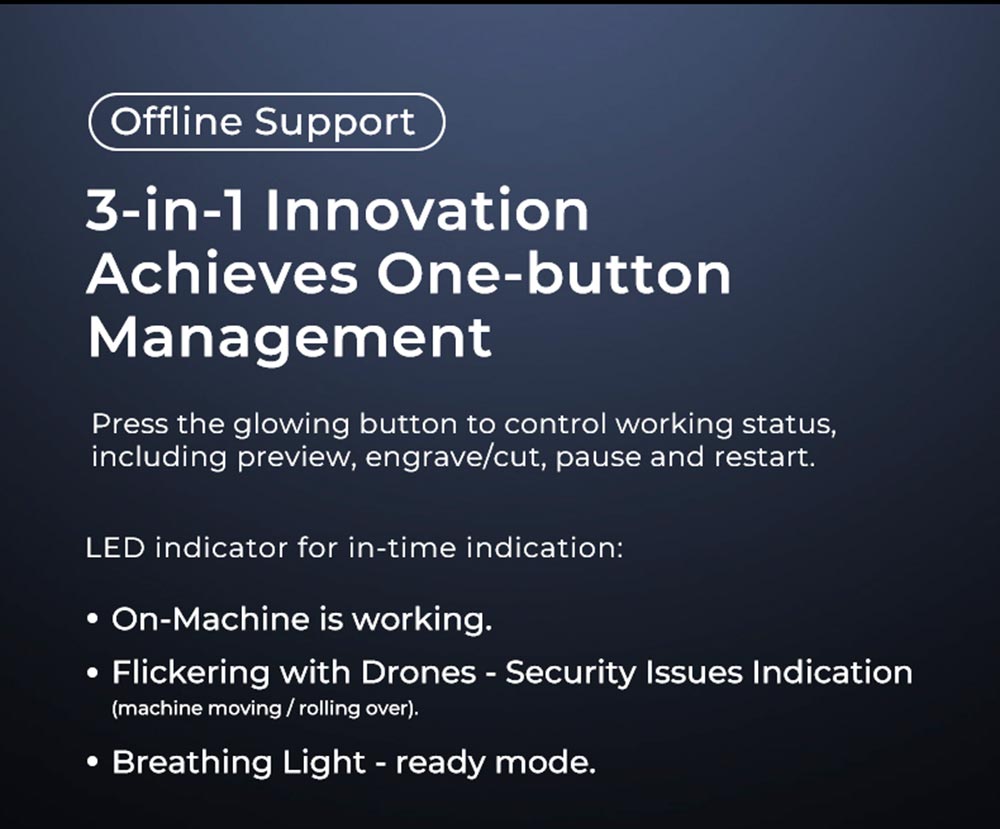 Creality CV-30 5W Portable Laser Engraving Machine Engraving Area 400x400mm