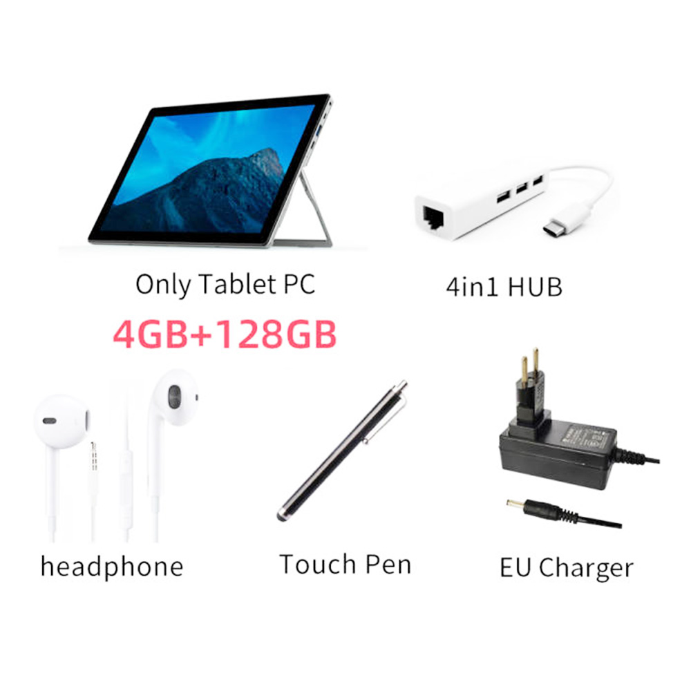 ALLDOCUBE iWork 20 PC Tablet 10.1'' IPS Screen 2C 2T Intel Celeron Processor 4GB RAM 128GB ROM Intel Support 4K Video without Keyboard