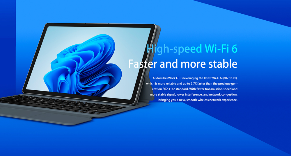 ALLDOCUBE iWork GT 2 in 1 Tablet Windows 11 i3-1115G4 CPU, 8GB LPDDR4x 256GB PCIE SSD, 11'' Laptop Keyboard Not Included