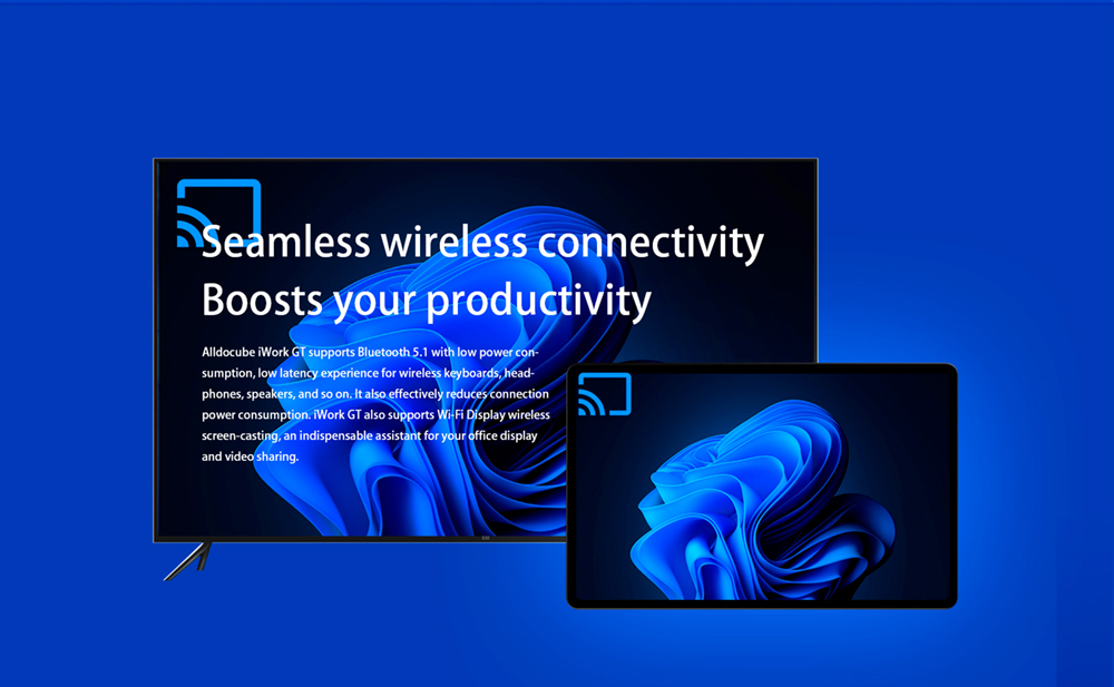 ALLDOCUBE iWork GT 2 in 1 Tablet Windows 11 i3-1115G4 CPU, 8GB LPDDR4x 256GB PCIE SSD, 11'' Laptop Keyboard Not Included