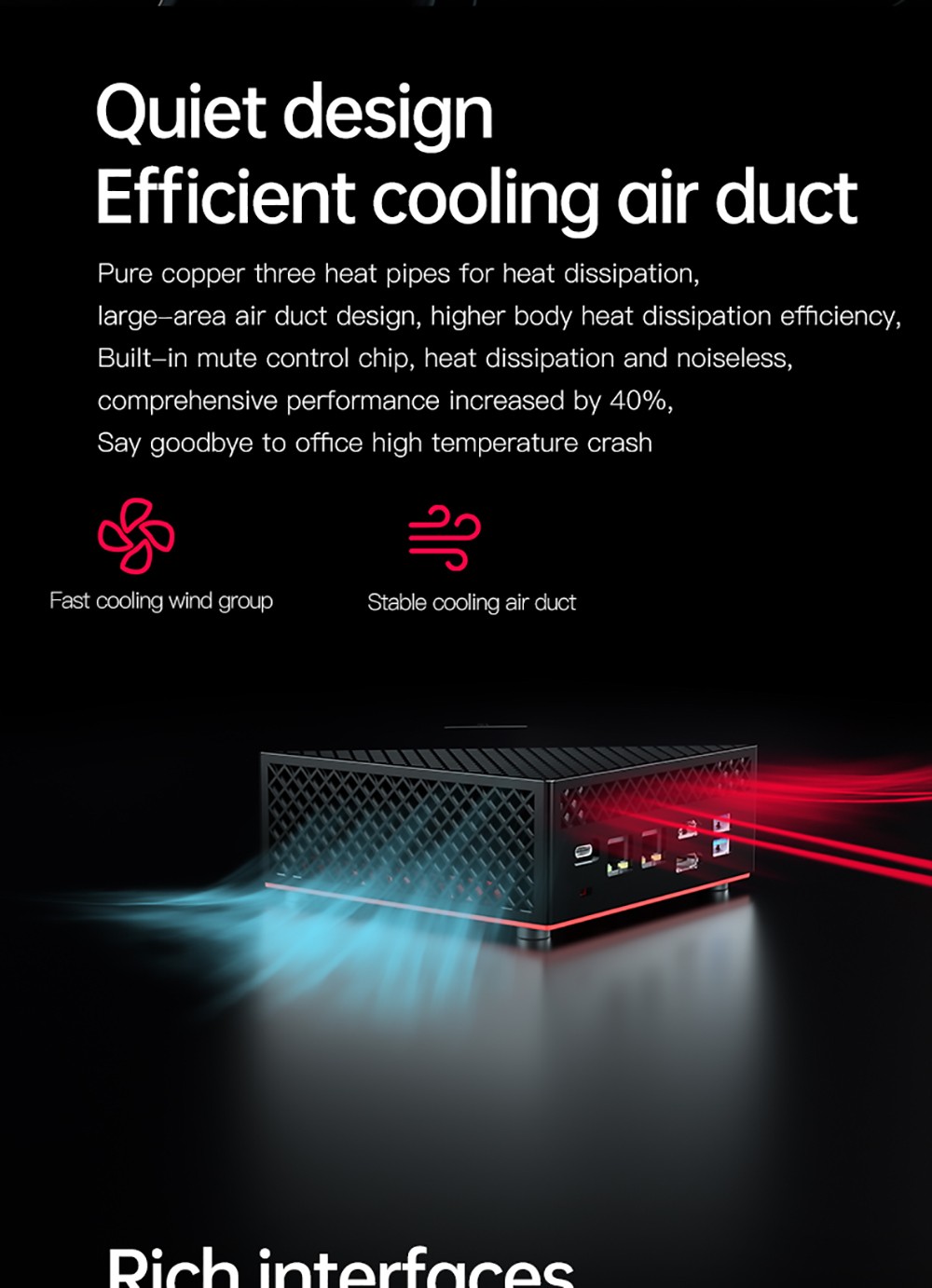 T-bao AMD Ryzen™ 5 4500U 8GB RAM 6 Cores 6 Threads SSD Licensed Windows 10 Mini PC Support RJ45 1000M*2 WiFi Bluetooth