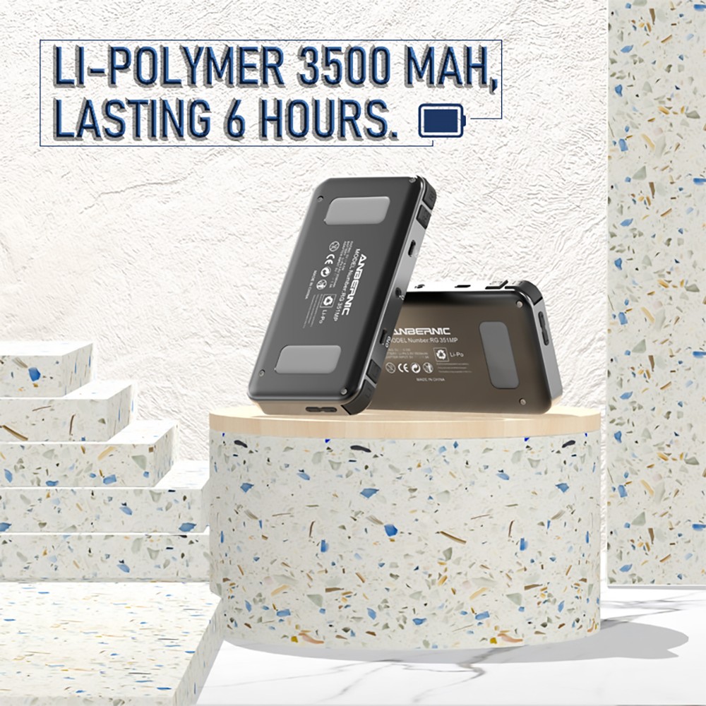 Anbernic RG351MP 16GB Portable Game Player 3.5'' Upgraded IPS Screen 2500+ Games Open Source Linux System - Matte Black