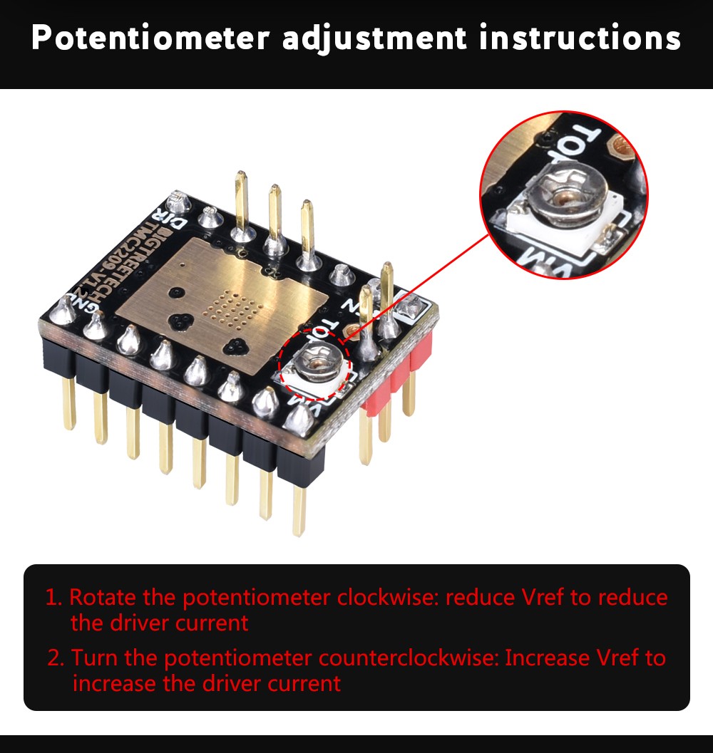 BIGTREETECH TMC2209 V1.2 UART Stepper Motor Drive