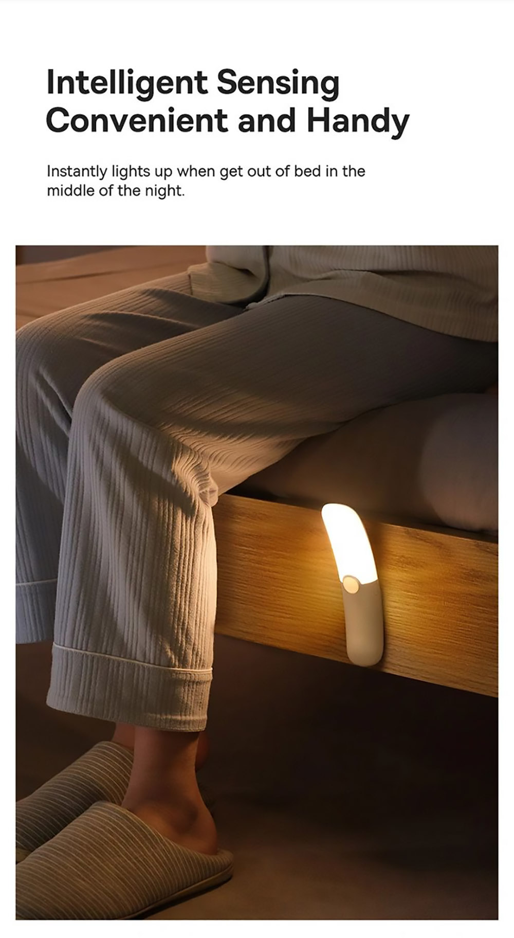 Baseus Sunshine Series Crescents PIR Motion Sensor Night Light for Corridor Bedside Bedroom Toilet