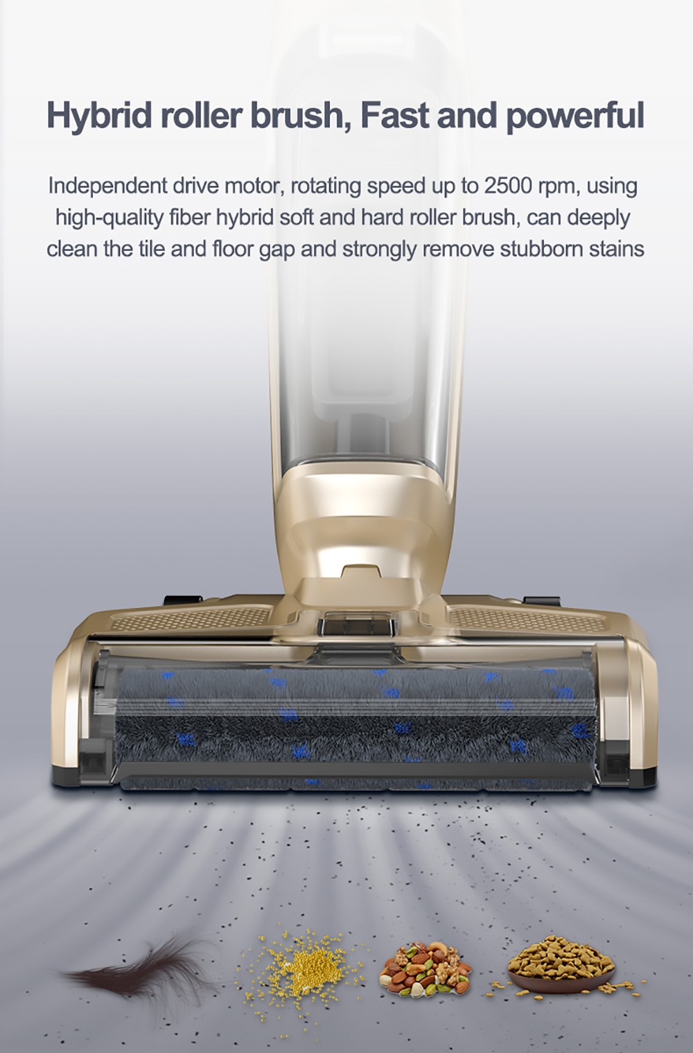 Bobot DEEP 832 Cordless Washer Vacuum Cleaner with UV Disinfection Suck Liquid and Solid Dust Both Dry Wet Floor