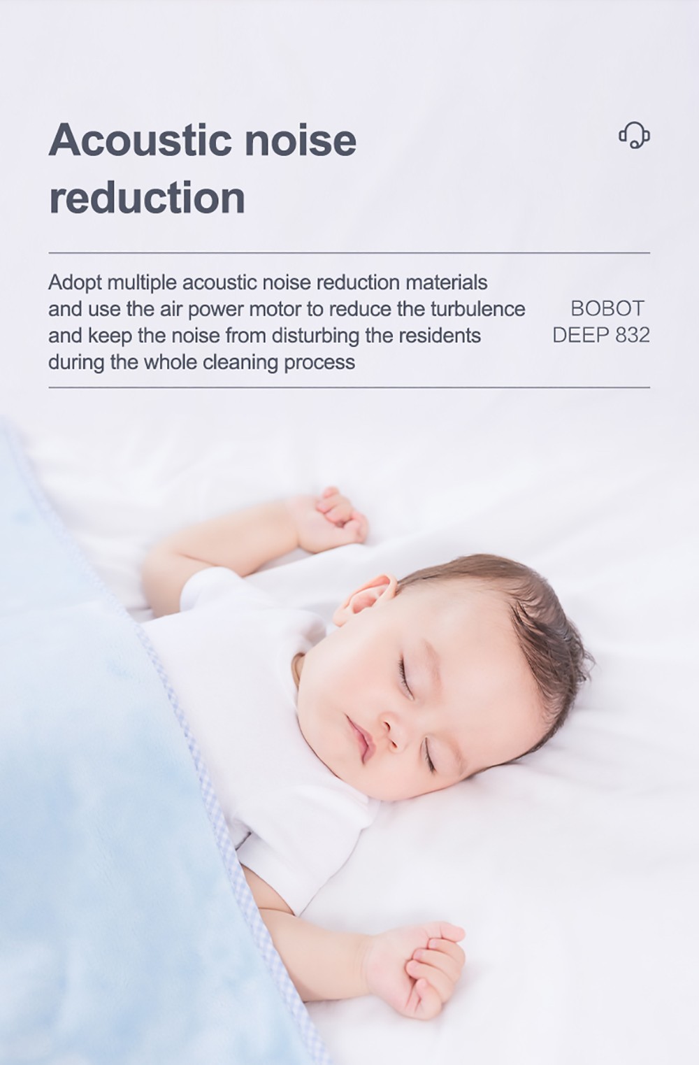 Bobot DEEP 832 Cordless Washer Vacuum Cleaner with UV Disinfection Suck Liquid and Solid Dust Both Dry Wet Floor