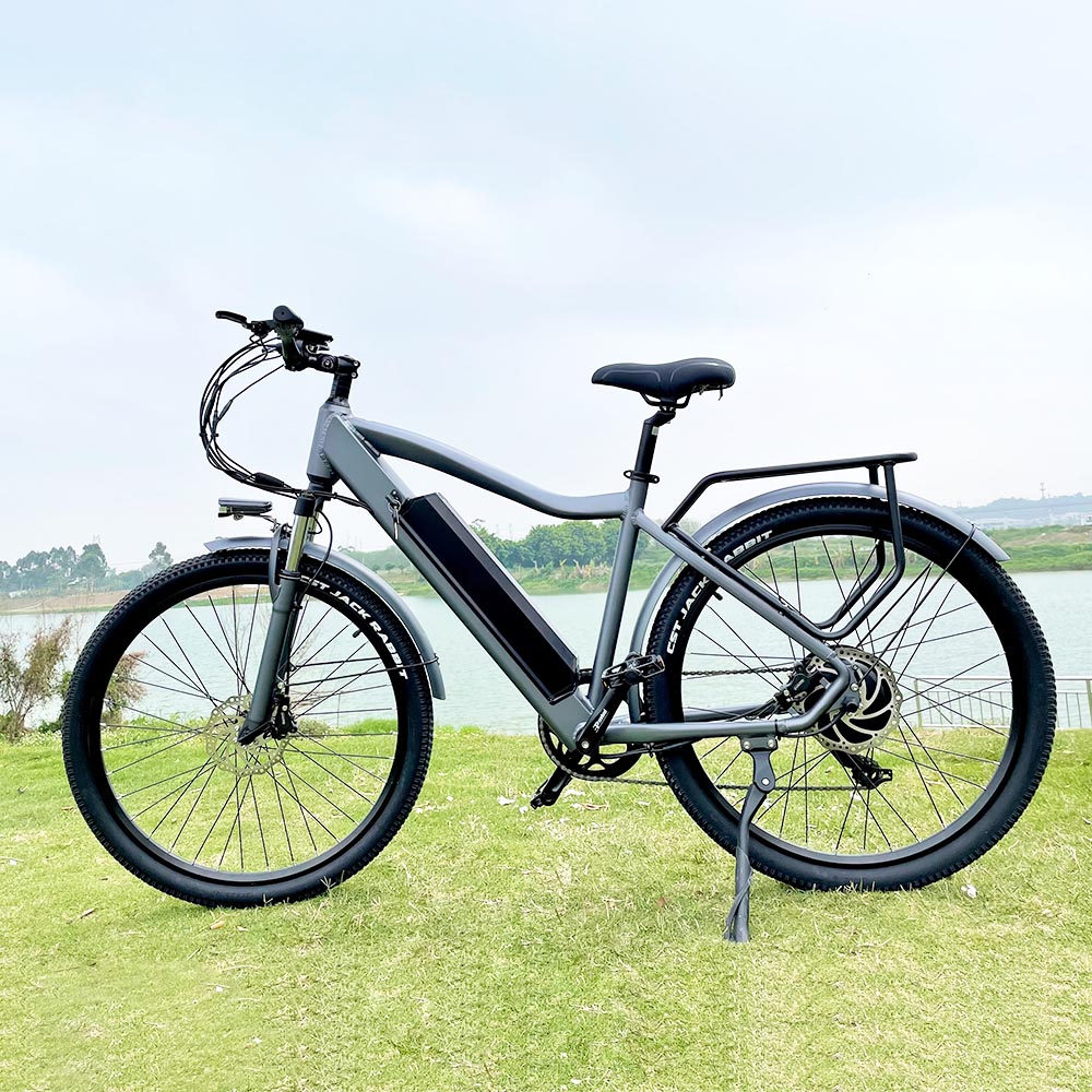 CMACEWHEEL F26 Electric Bike 27.5*2.1 Inch Tires 500W Strong Power 15Ah Lithium Battery 110km Range - Silver Gray