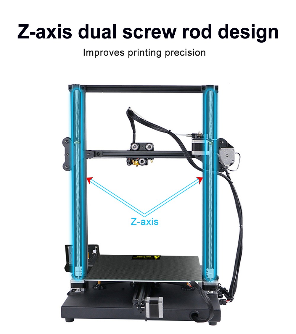 CREASEE CS30 3D Printer DIY Commercial and Home Precision Printers Large Printing Size 300x300x400mm