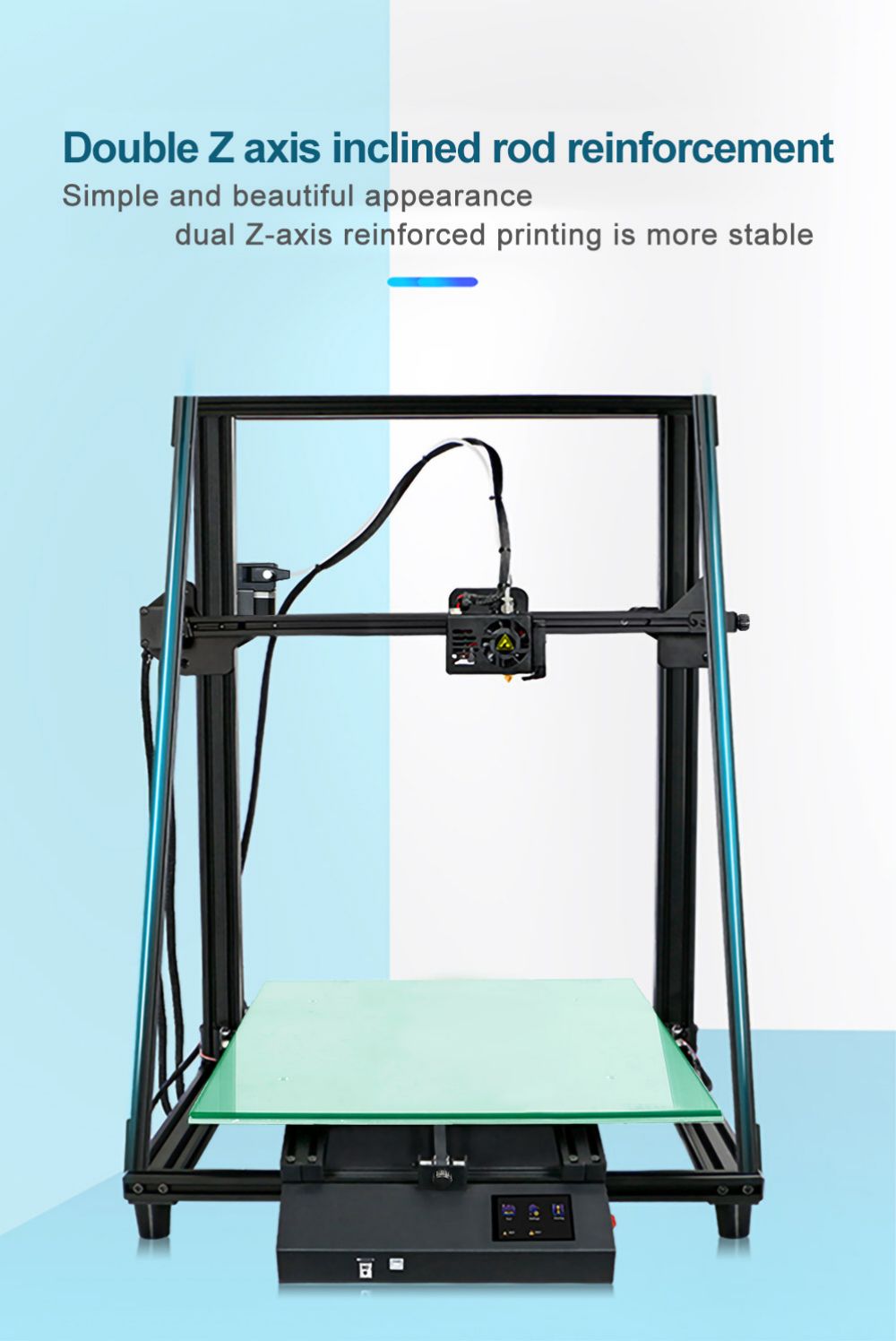 CREASEE CS50S Pro 3D Printer High Precision Printing Large Resume Off Build Plate, Printing Size 500x500x600mm