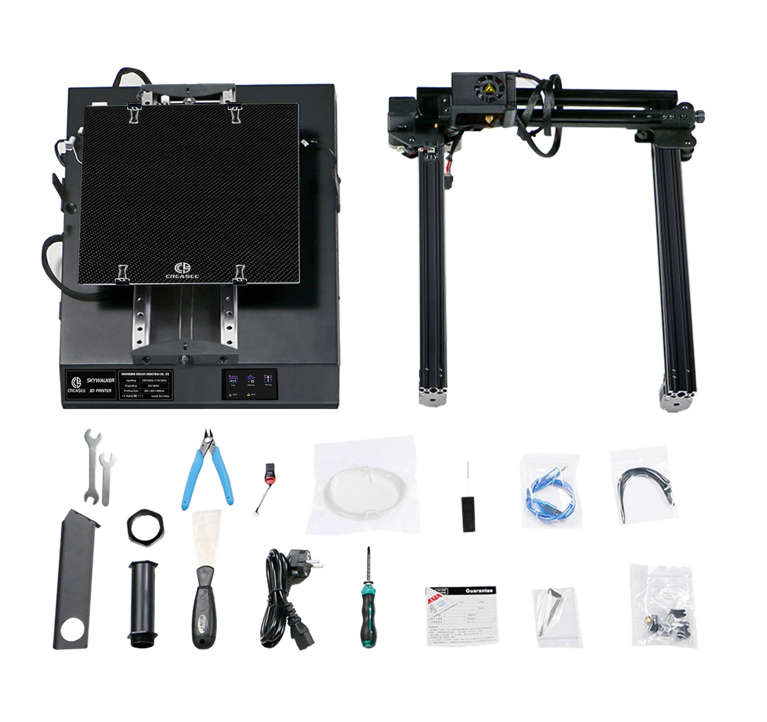 CREASEE SKYWALKER 3D Printer Dual-Track High-Precision Large Commercial Education DIY Glass Printing Size 300x300x400mm