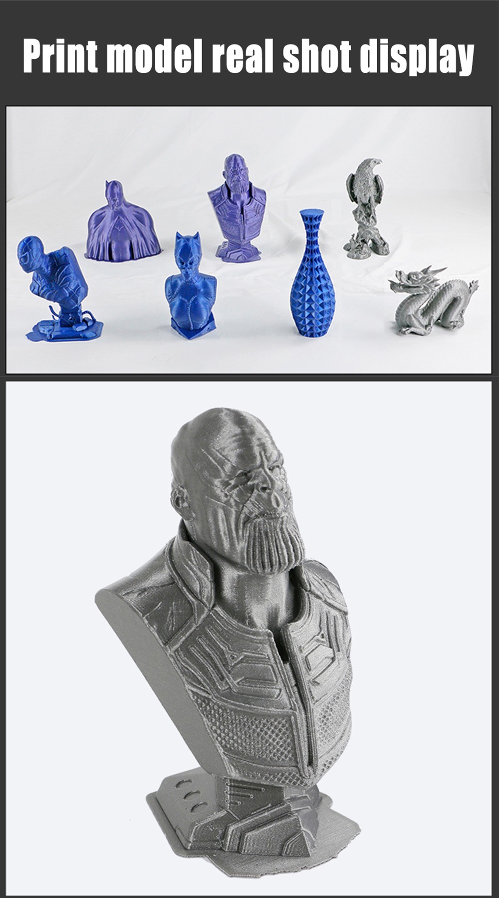 CREASEE SKYWALKER 3D Printer Dual-Track High-Precision Large Commercial Education DIY Glass Printing Size 300x300x400mm