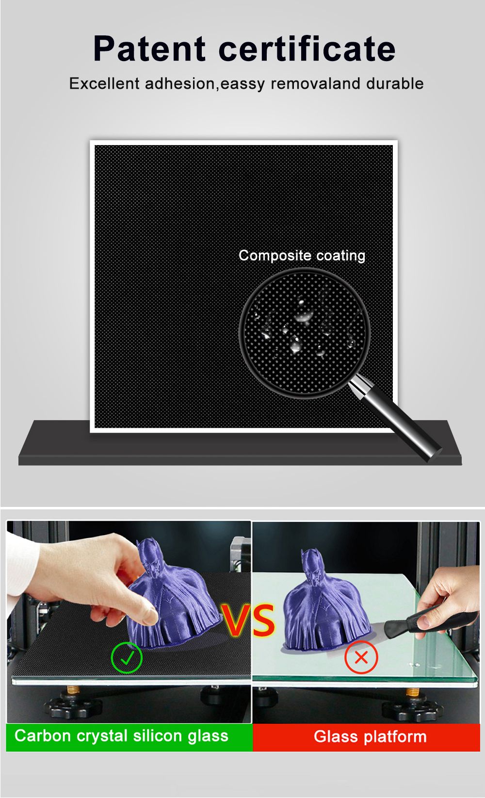 CREASEE SKYWALKER 3D Printer Dual-Track High-Precision Large Commercial Education DIY Glass Printing Size 300x300x400mm