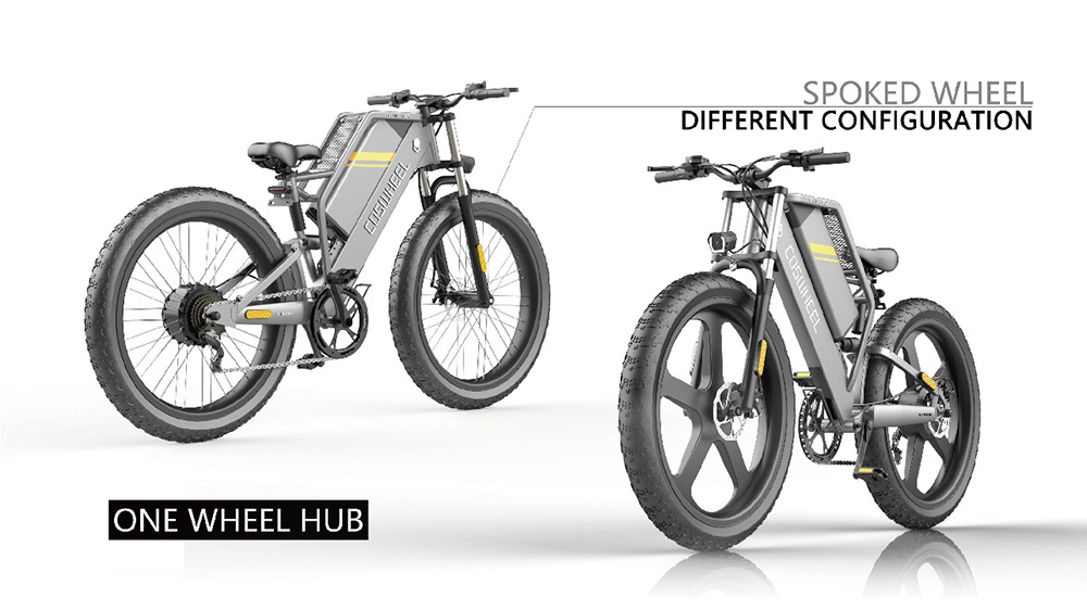 Coswheel T26 E-bike All-terrain Bike 25Ah Battery 48V 750W Motor 90-130 Range 45kmh Max Speed Space Grey