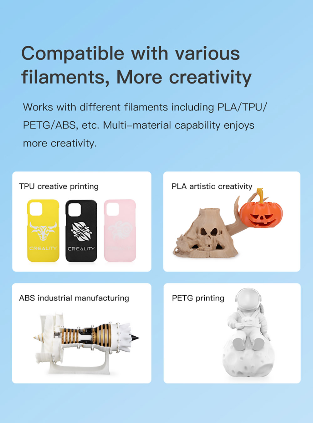 Creality Sprite Extruder 260 High Temperature Printing for Ender-3 S1 3D Printer Standard