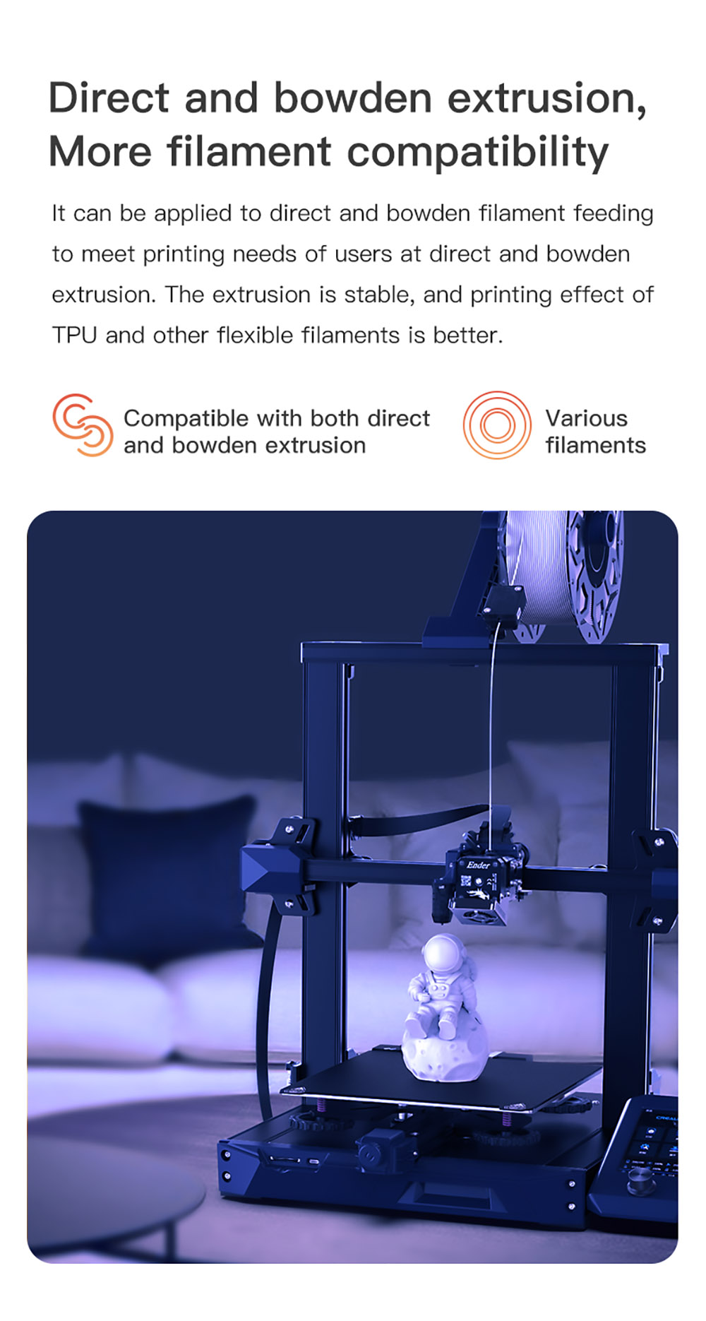 Creality Sprite Extruder 260 High Temperature Printing for Ender-3 S1 3D Printer Standard