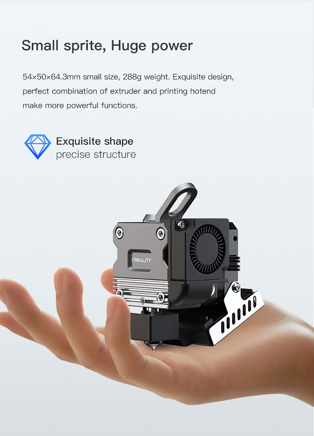 Creality Sprite Extruder Pro Kit 300 High Temperature Printing for Ender-3 S1 /S1 PRO CR10 Smart Pro 3D Printer