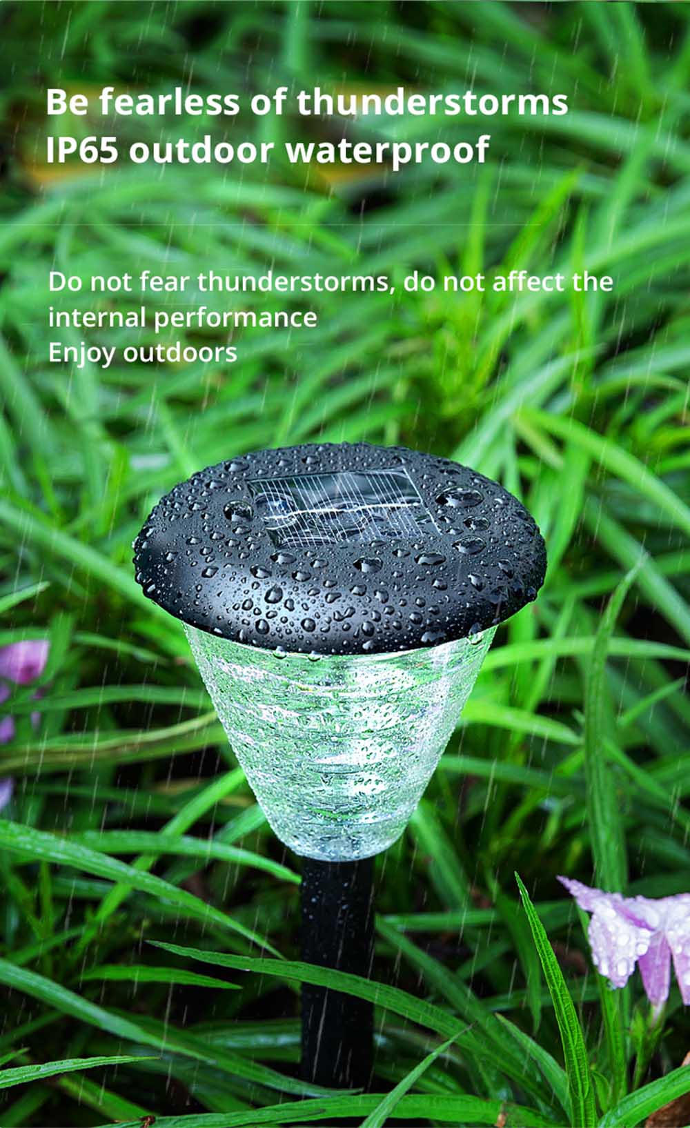 Creative LED Solar Landscape Lamp Waterproof IP65 for Garden, Courtyard, Patio, Walkway, Driveway